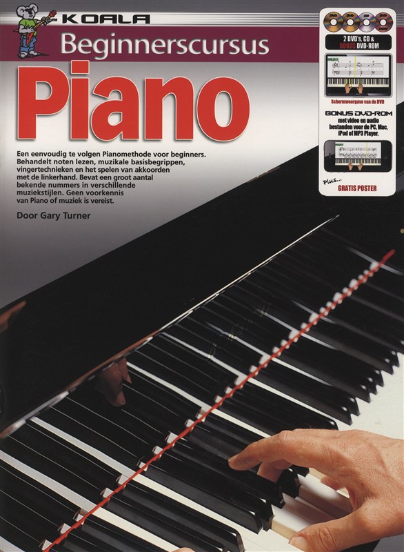 Beginnerscursus: Piano (Dutch) (Book/CD/2 DVDs/DVD-ROM)
