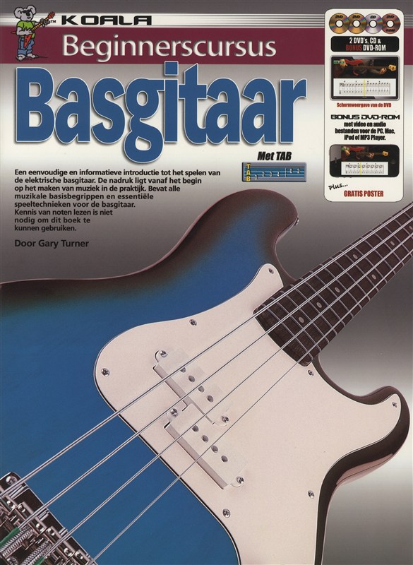 Beginnerscursus: Basgitaar (Dutch) (Book/CD/2 DVDs/DVD-ROM)