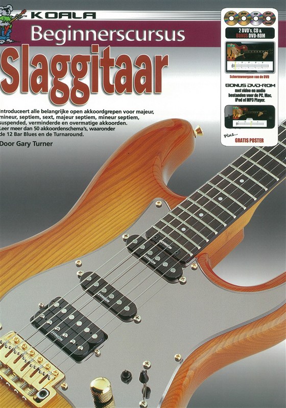 Gary Turner: Beginnerscursus Slaggitaar (Book/CD/2 DVDs/DVD-ROM)