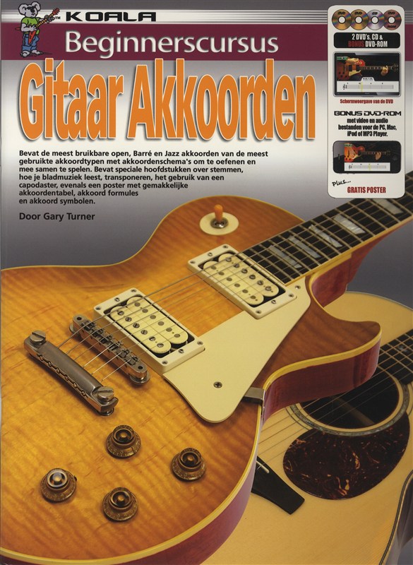 Beginnerscursus: Gitaar Akkoorden (Dutch) (Book/CD/2 DVDs/DVD-ROM)