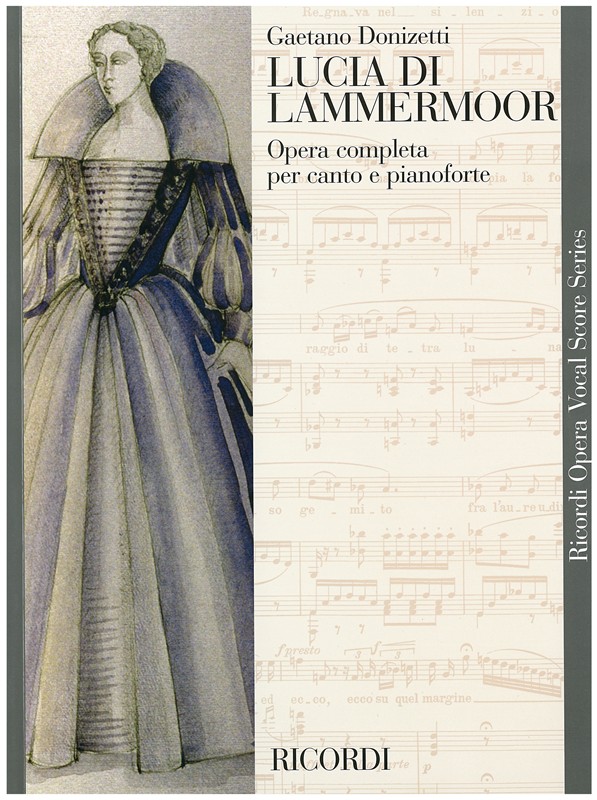 DONIZETTI LUCIA DI LAMMERMOOR ITALIAN VOCAL SCORE P/B