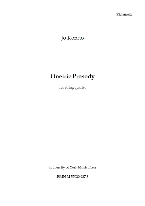 Jo Kondo: Oneiric Prosody (Parts)