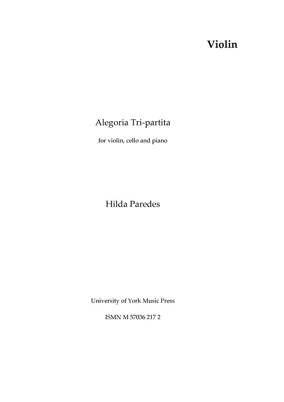 Hilda Paredes: Alegoria Tri-partita (Parts)