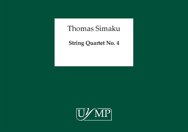 Thomas Simaku: String Quartet No.4 (Score)