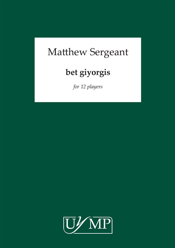 Matthew Sergeant: Bet Giyorgis (Score)