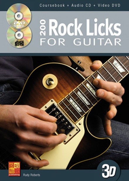 200 Rock Licks For Guitar In 3D (Book/CD/DVD)