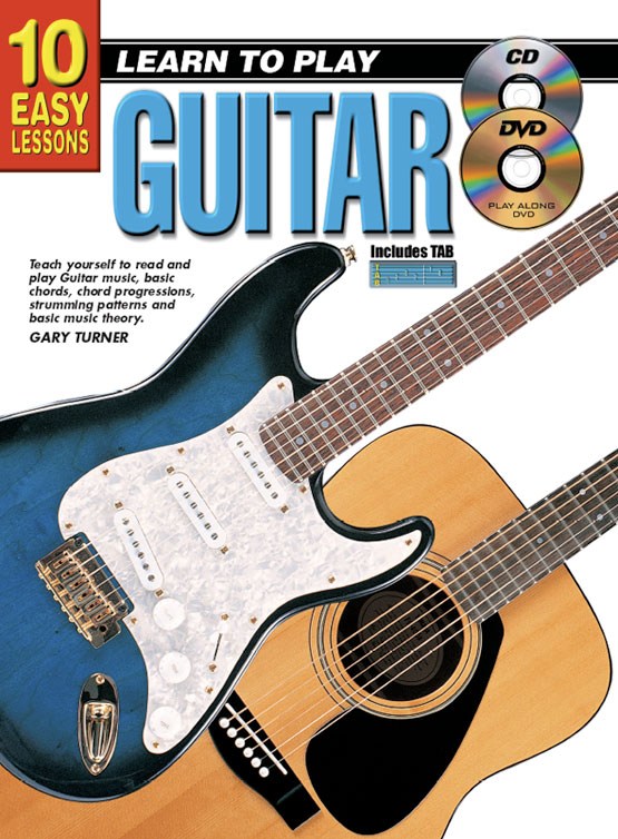 10 Easy Lessons: Learn To Play Guitar (Book/CD/DVD)