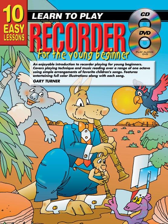 10 Easy Lessns Yng Beg Rec Bk/Cd/Dvd