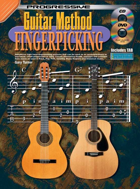 Prog Gtr Method Fingerpick Bk/Cd/Dvd