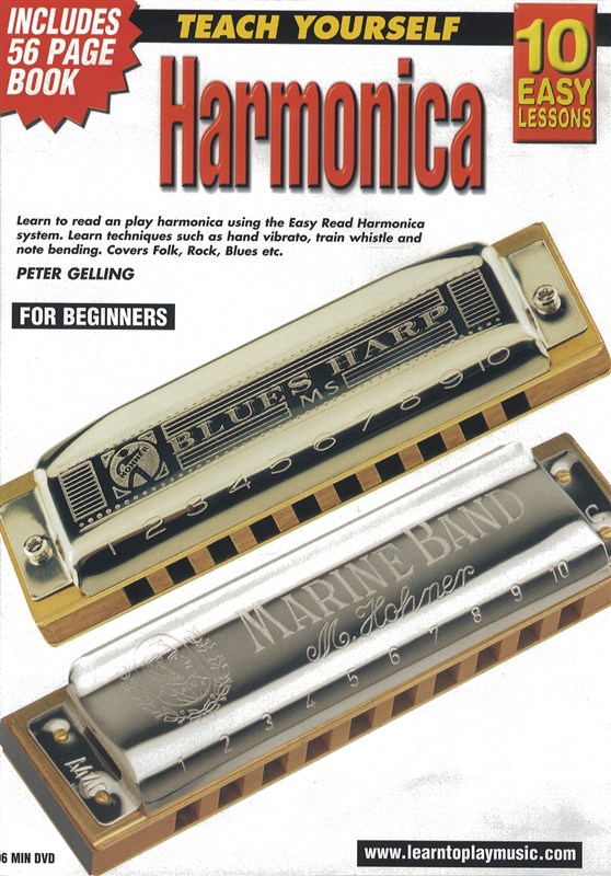 10 Easy Lessons: Teach Yourself Harmonica (DVD With Small Booklet)