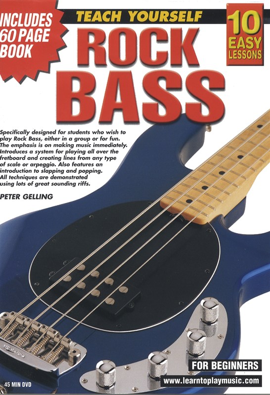10 Easy Lessons: Teach Yourself Rock Bass (DVD With Small Booklet)