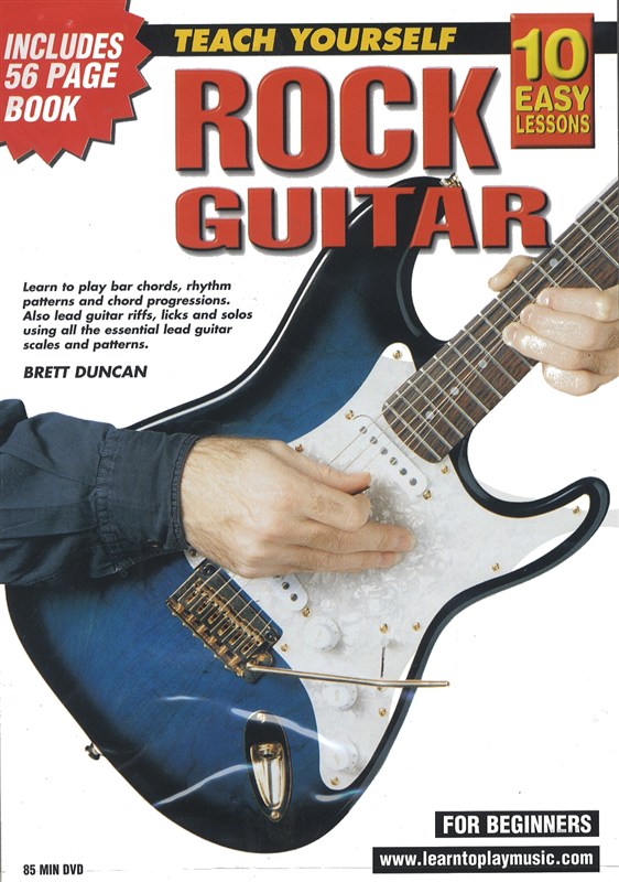 10 Easy Lessons: Teach Yourself Rock Guitar (DVD With Small Booklet)