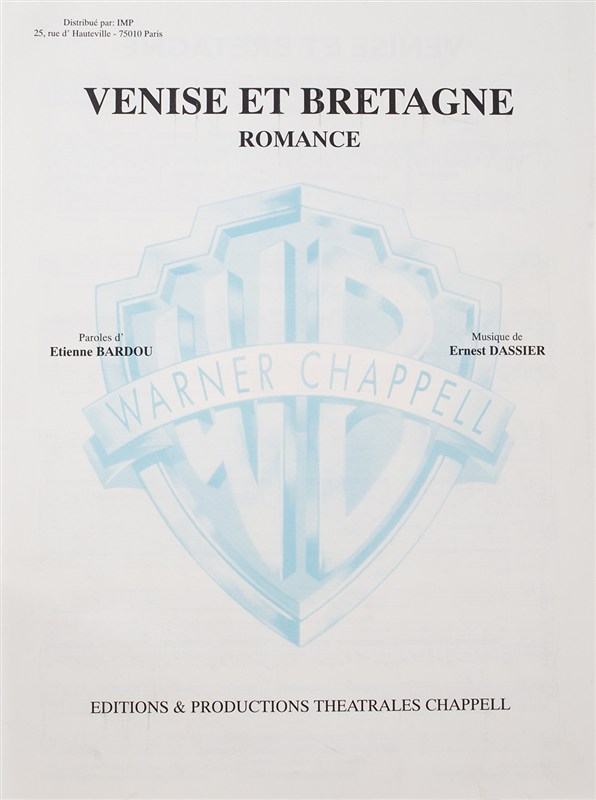 Tino Rossi: Venise Et Bretagne