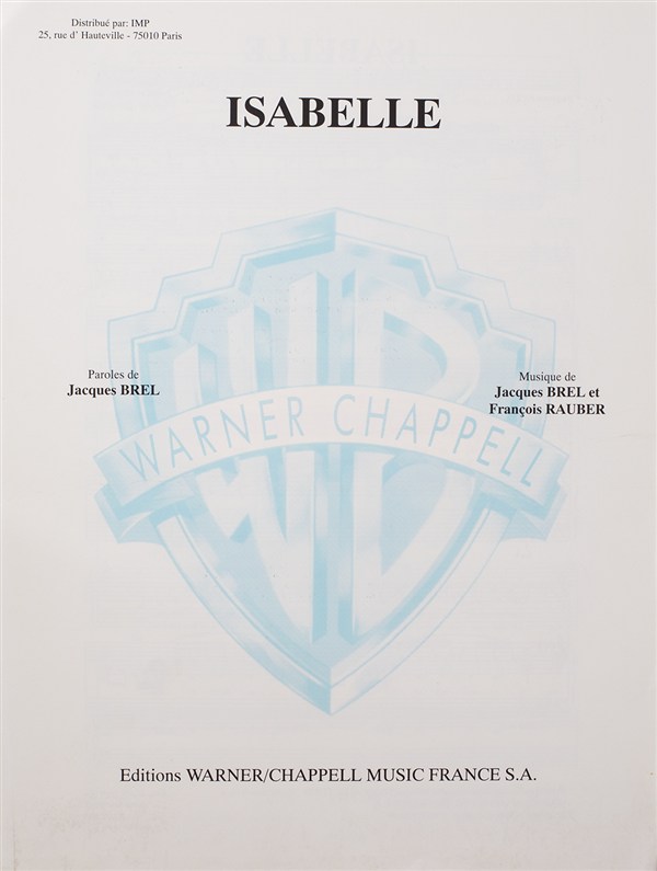 Jacques Brel: Isabelle