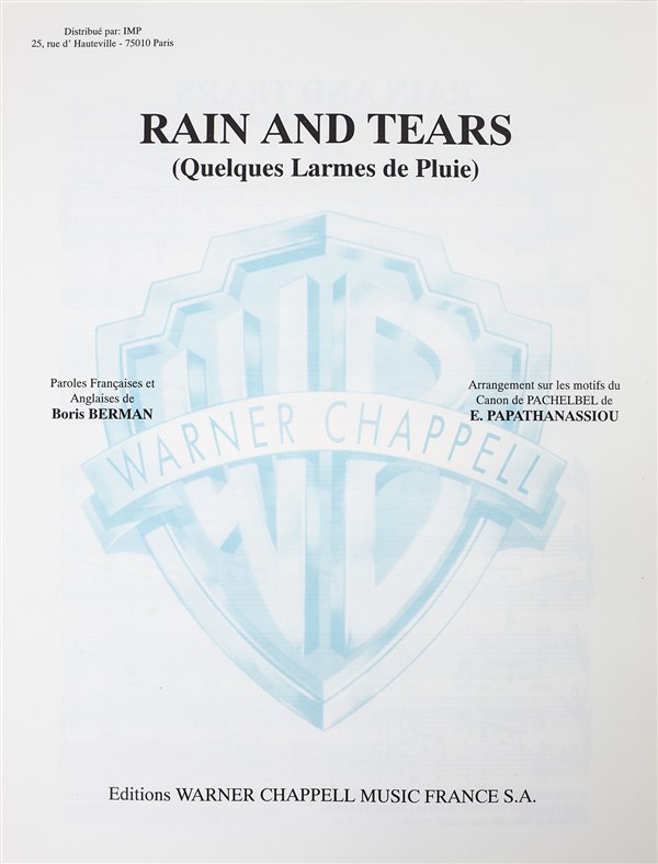 Aphrodites Child: Rain and Tears (Quelques Larmes de Pluie)