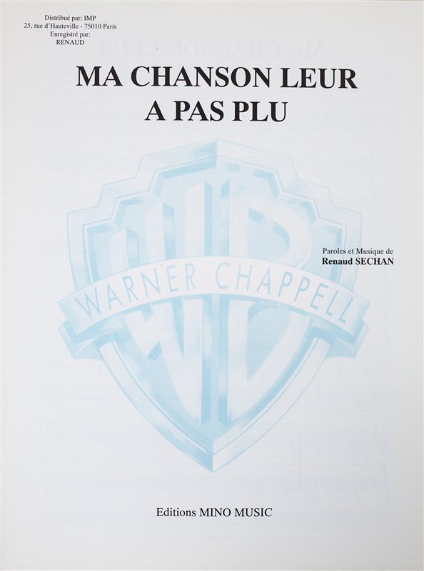 Renaud: Ma Chanson Leur a Pas Plu