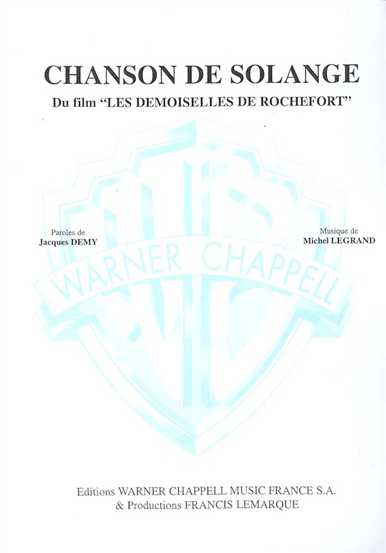 Michel Legrand: Chanson de Solange (Du Film Les Demoiselles de Rochefort)