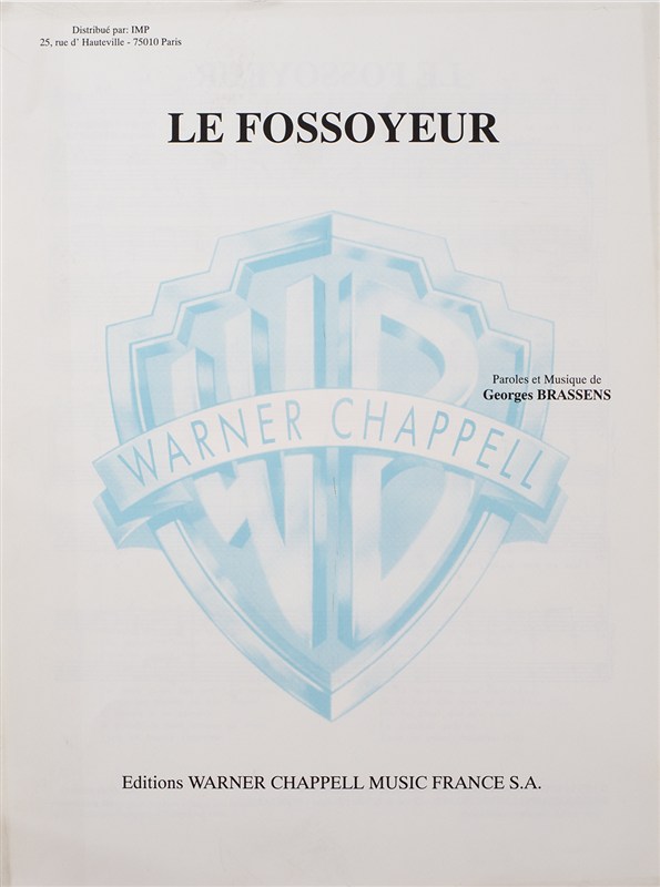 Georges Brassens: Le Fossoyeur