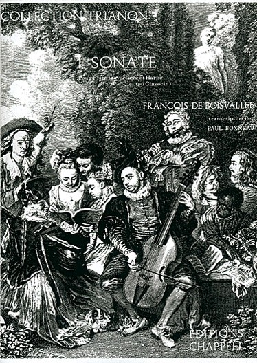 François De Boisvallée: 1ère Sonate, pour Flûte Traversière et Harpe ou Clavecin