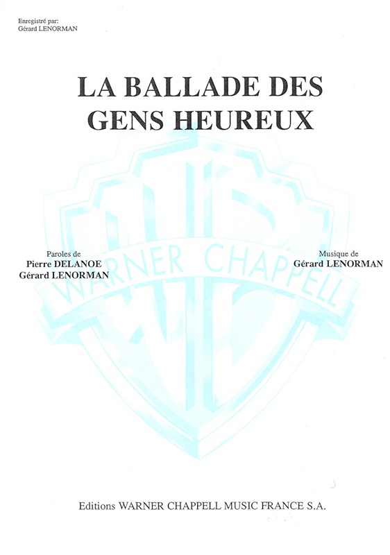 Gerard Lenorman: Ballade des Gens Heureux (La)