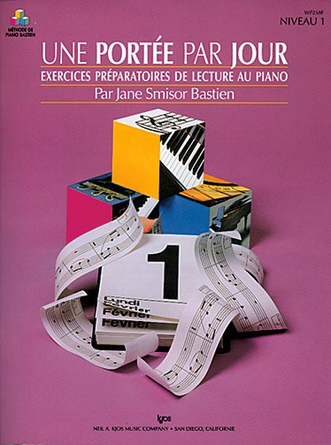 Méthode de Piano Bastien : Une Portée par Jour, Niveau 1