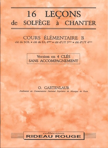 16 Leçons Solfège à Chanter : Cours Élémentaire B