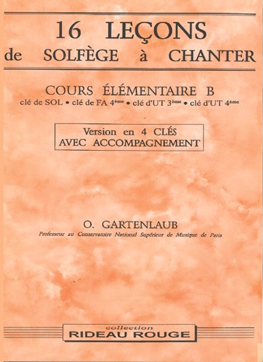 16 Leçons Solfège à Chanter : Cours Élémentaire B