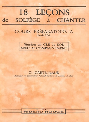 18 Leçons Solfège à Chanter : Cours Préparatoire A