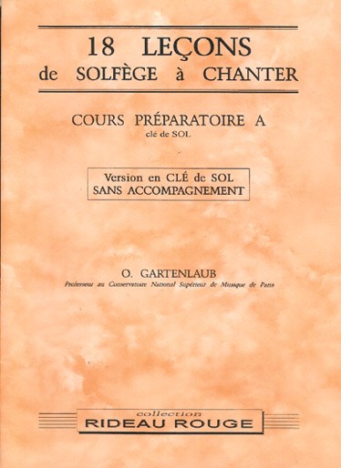 18 Leçons Solfège à Chanter : Cours Préparatoire A