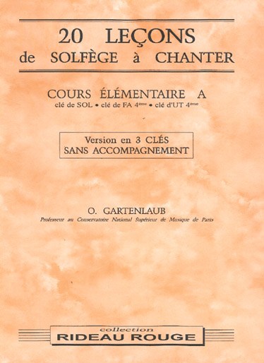 20 Leçons Solfège à Chanter : Cours Élémentaire A