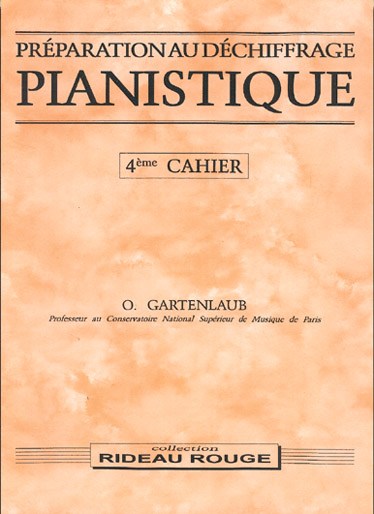 Préparation Au Déchiffrage Pianistique - 4ème Cahier