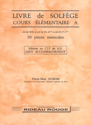 Livre de Solfège : Cours Élémentaire A