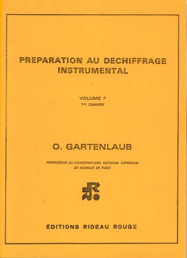 Préparation Au Déchiffrage Instrumental : Volume F, 1er Cahier - Supérieur