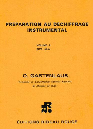 Préparation Au Déchiffrage Instrumental : Volume F, 2ème Cahier - Supérieur