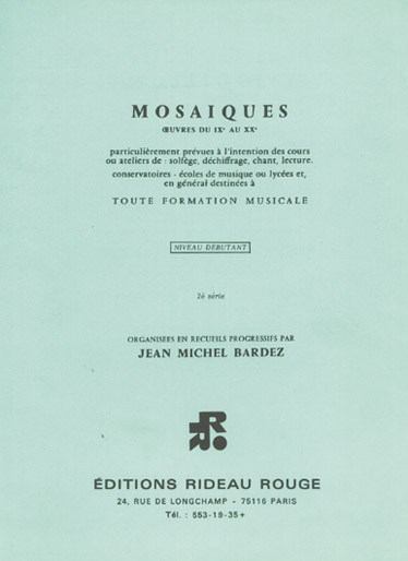 Mosaïques Niveau Débutant - 2ère Série