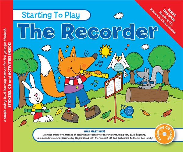 MUSIC FOR KIDS: Starting To Play The Recorder Bk/CD