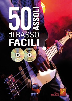 Molinari Marco 50 Assoli Di Basso Facili Bgtr Bk/Cd/Dvd