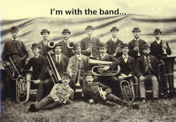 Mildew Design: I'm With The Band - Greeting Card