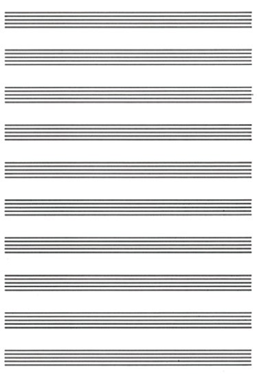 Carta da Musica (Cuadernillo, Papier à Musique)