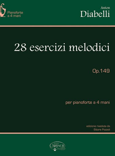 Anton Diabelli: 28 Esercizi Melodici, Op.149, per Pianoforte a 4 Mani