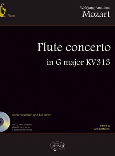 MOZART WOLFGANG AMADEUS FLUTE CONCERTO KV313 BK/CD