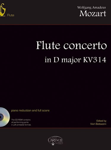 MOZART WOLFGANG AMADEUS FLUTE CONCERTO KV314 BK/CD