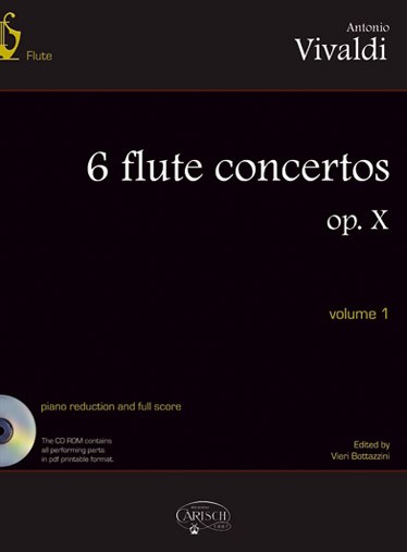 VIVALDI ANTONIO FLUTE CONCERTOS OP X VOL 1 BK/CD