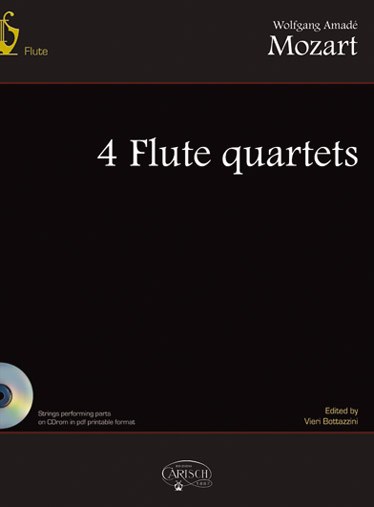 MOZART WOLFGANG AMADEUS 4 FLUTE QUARTETS BK/CD