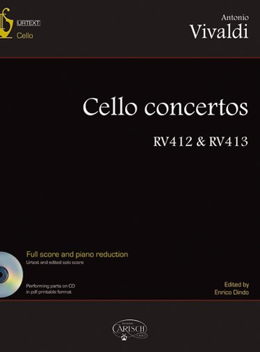 VIVALDI ANTONIO CELLO CONCERTOS RV412/413 2 BK/CD