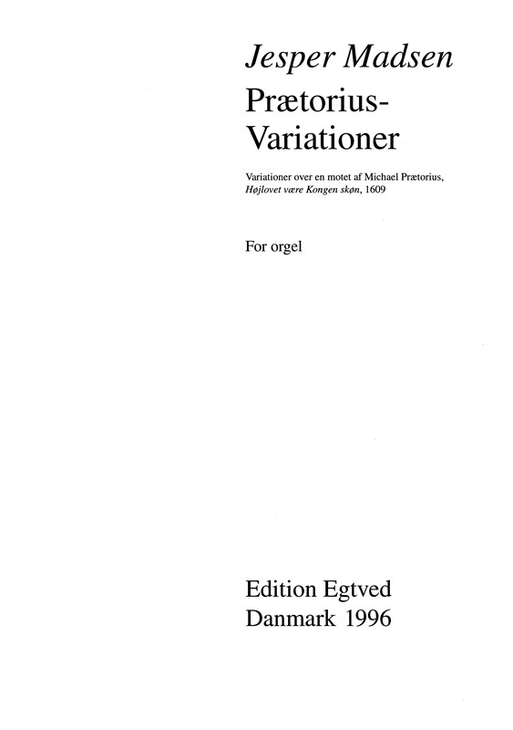 PRÆTORIUS-VARIATIONER