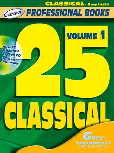 25 Classical, Volume 1 (G key Instr.)