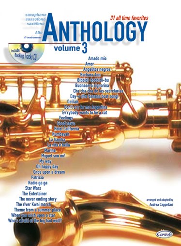 CAPPELLARI ANDREA ANTHOLOGY ALTO SAX VOL 3 BK/CD