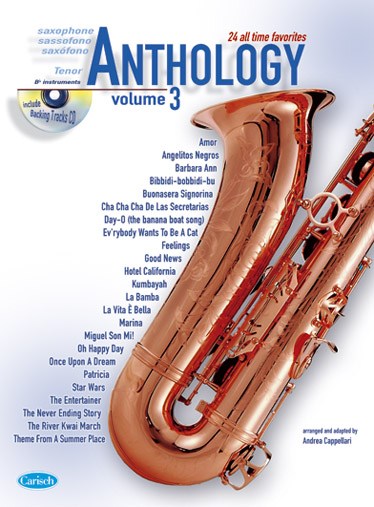 CAPPELLARI ANDREA ANTHOLOGY TENOR SAX 3 BK/CD