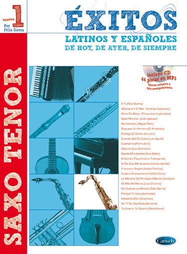 SIERRA F EXITOS LATINOS Y ESP TSAX BK/CD